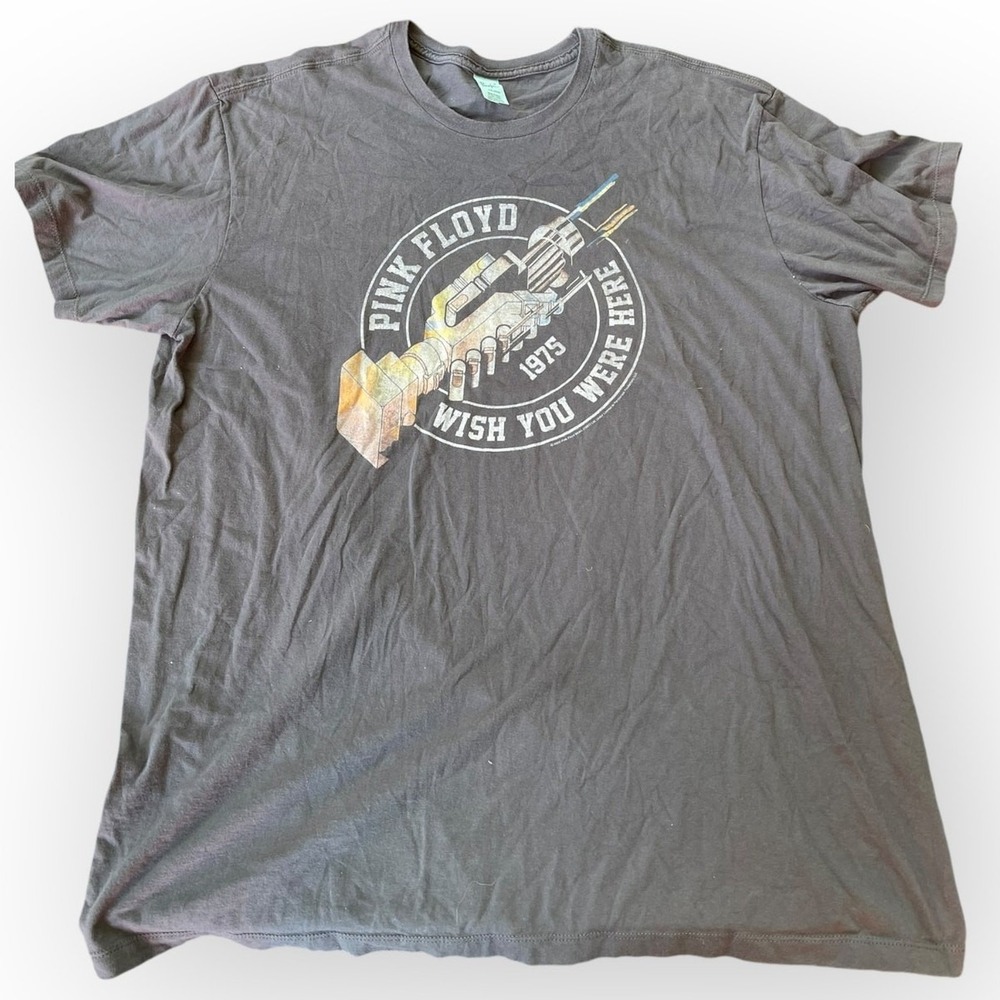 Pink Floyd Mens XXL Gray Wish You Were Here 1975 T-Shirt Pacific Rock Tee